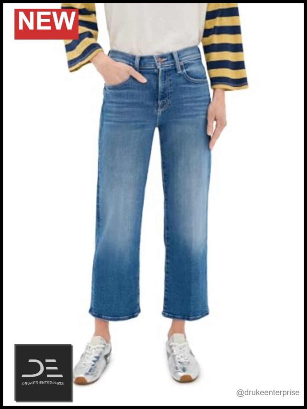 Ankle Jeans, Mid Rise, Stretch Denim, Zip Fly, Women's Petite